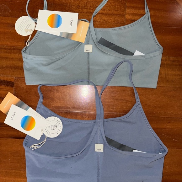 Vuori Blue Heron or Vintage Pistachio NWT Sports Bra - Picture 2 of 11